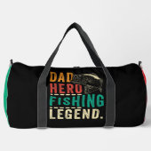 Dad Hero Fishing Legend ダッフルバッグ (正面)