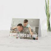 Dad Hero Personalized Father's Day カード (正面)