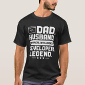 Dad Husband Artificial Intelligence Developer Lege Tシャツ (正面)