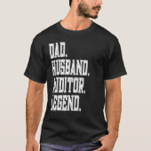 Dad Husband Auditor Legend Tシャツ (正面)