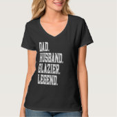 Dad Husband Glazier Legend Tシャツ (正面)
