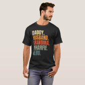 Dad husband grandpa wharfie legend dockworker long tシャツ (正面フル)