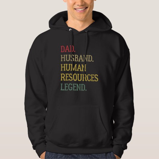 Dad Husband Human Resources Legend Human Resources パーカ (正面)