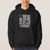 Dad Husband Software Developer Legend パーカ (正面)