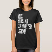 Dad Husband writer Legend Tシャツ (正面)