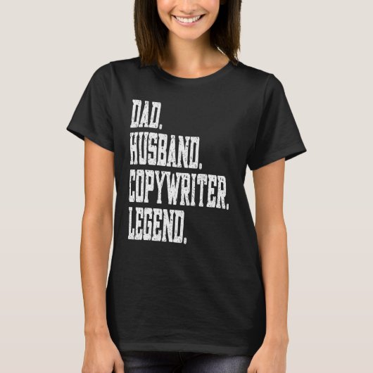 Dad Husband writer Legend Tシャツ (正面)