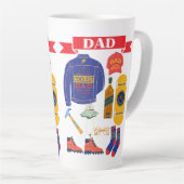 DAD ICONS  カフェラテマグ (右アングル)