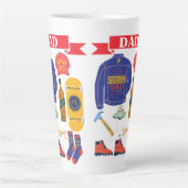 DAD ICONS  カフェラテマグ (正面)