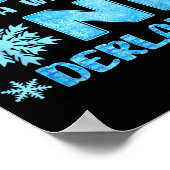 Dad In A Winter Onederland Bday Girl Sweet Snowfla ポスター (角)