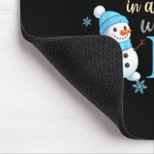 Dad In A Winter Onederland Birthday Boy Girl Cute  マウスパッド (コーナー)