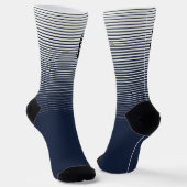 Dad Initial Socks Deer Antlers Crew Socks ソックス (傾斜あり)