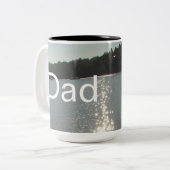 Dad Is Mentor, Guide, Strength & Heart ツートーンマグカップ (正面左)