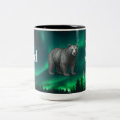 Dad Is Mentor, Guide, Strength & Heart Bear Mug ツートーンマグカップ (中央)