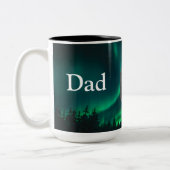 Dad Is Mentor, Guide, Strength & Heart Bear Mug ツートーンマグカップ (左)