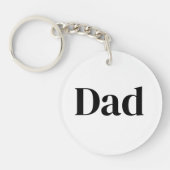 Dad Is Mentor, Guide, Strength & Heart Keychain キーホルダー (正面)