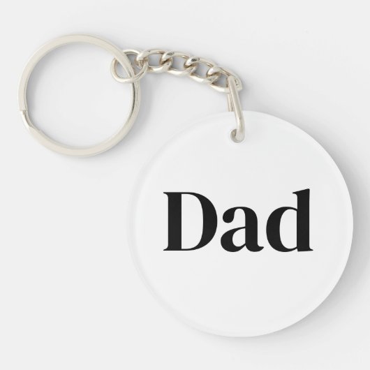 Dad Is Mentor, Guide, Strength & Heart Keychain キーホルダー (正面)
