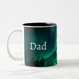Dad Is Mentor Guide Strength & Heart Mug Tree ツートーンマグカップ