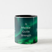 Dad Is Mentor Guide Strength & Heart Mug Tree ツートーンマグカップ (中央)