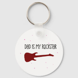 Dad is my rockstar キーホルダー
