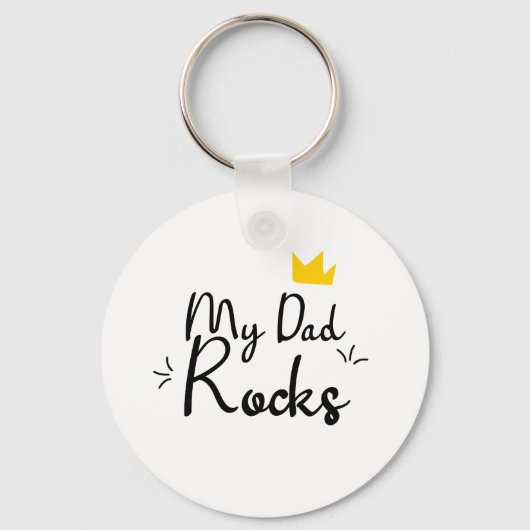 Dad is my rockstar キーホルダー (裏面)