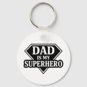 Dad is my superhero キーホルダー (正面)