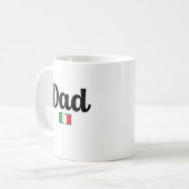 Dad Italian Flag Mug コーヒーマグカップ (正面左)