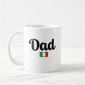 Dad Italian Flag Mug コーヒーマグカップ (左)