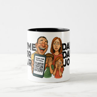 Dad Joke Coffee Mug - A New Dad Joke Every Day ツートーンマグカップ