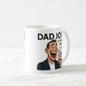 Dad Joke Mug with Daily QR Code – Endless Dad Joke コーヒーマグカップ (正面右)