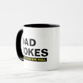 Dad Jokes Mug - Funny Slogan Humor Gift for Dad マグカップ (正面左)