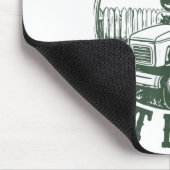 Dad Lawn Mower We Ride At Dawn Funny Mowing Gift G マウスパッド (コーナー)