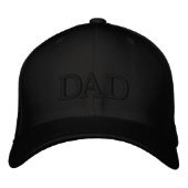 DAD Lettering Hat – Simple Embroidered Style 刺繍入りキャップ (正面)