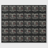 Dad Level Unlocked 2026 Soon to Be Gamer Daddy ラッピングペーパー (フラット)