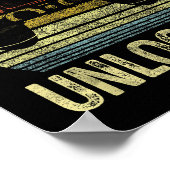 Dad Level Unlocked, Gaming Dad Video Gamer Dad, Fu ポスター (角)