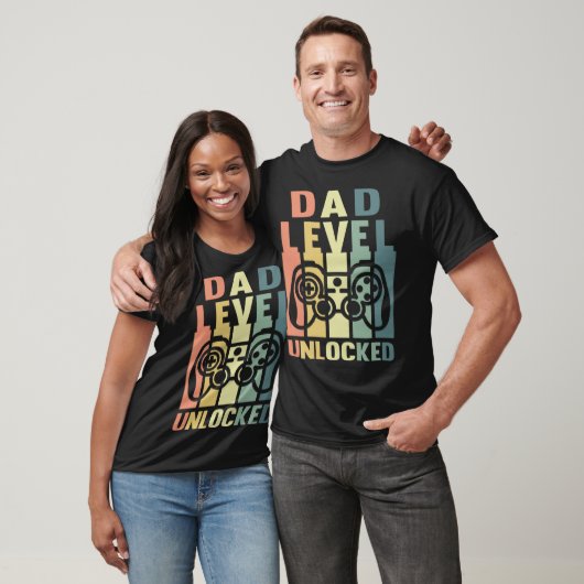 Dad Level Unlocked Gaming Daddy To Be Soon To Be F Tシャツ (ユニセックス)