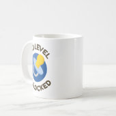 Dad Level Unlocked New Daddy Gifting Ideas コーヒーマグカップ (正面左)