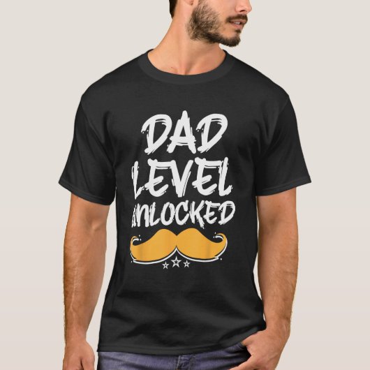 Dad Level Unlocked Parents Conservative Mom Dad Pr Tシャツ (正面)