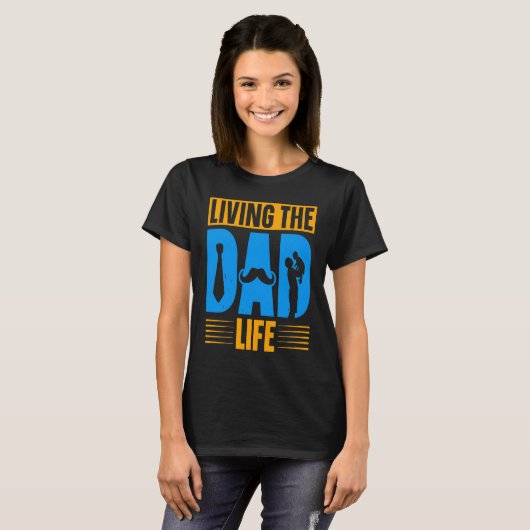 Dad Life Fathers Day Future Dad First Time Daddy Tシャツ (正面フル)