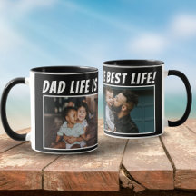Dad Life is the Best Life 2枚の写真 パパ ブラック