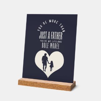 Dad Lifelong role model-Inspirational Fathers Day アクリルサイン