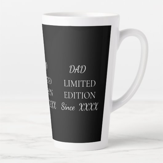 Dad Limited Edition, Custom Year Father’s Day Gift カフェラテマグ (右)