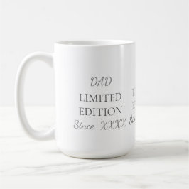 Dad Limited Edition, Custom Year Father’s Day Gift コーヒーマグカップ