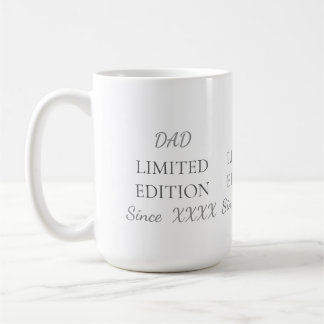 Dad Limited Edition, Custom Year Father’s Day Gift コーヒーマグカップ