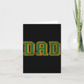 Dad Logo Clic Bold Font Fathers Day Irish Dad P Gr カード (正面)