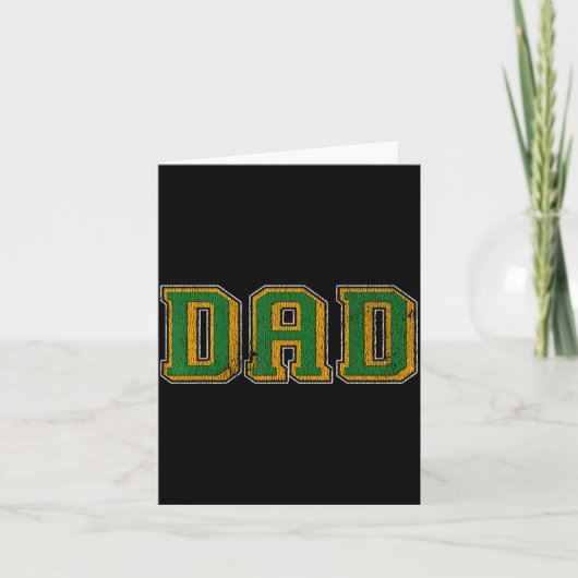 Dad Logo Clic Bold Font Fathers Day Irish Dad P Gr カード (正面)