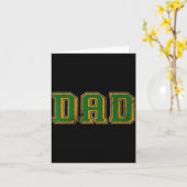 Dad Logo Clic Bold Font Fathers Day Irish Dad P Gr カード (黄色い花)