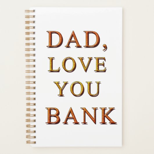 DAD, LOVE YOU BANK 2 プランナー手帳 (正面)