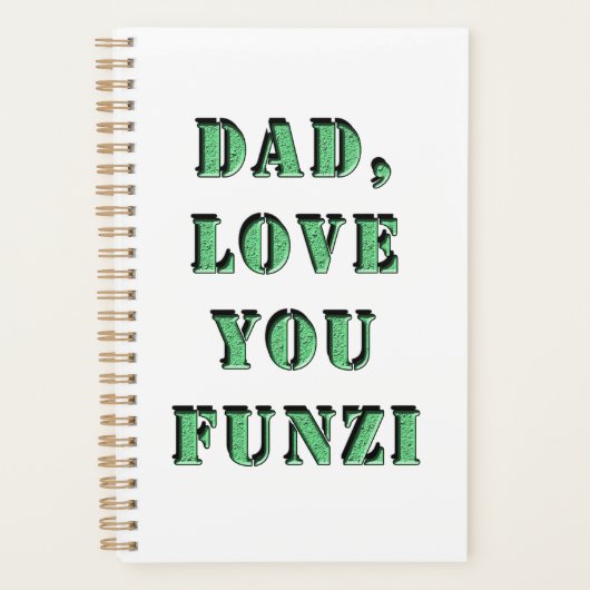 DAD, LOVE YOU FUNZI 2 プランナー手帳 (正面)