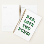 DAD, LOVE YOU FUNZI 2 プランナー手帳 (ディスプレー)