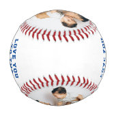 Dad Love You to the Outfield and Back Photo 野球ボール (裏面)